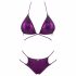 Obsessive Balitta - bikini lucios cu bretele pentru gât (violet) 