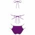 Obsessive Balitta - bikini lucios cu bretele pentru gât (violet)  - M