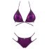 Obsessive Balitta - bikini lucios cu bretele pentru gât (violet)  - M