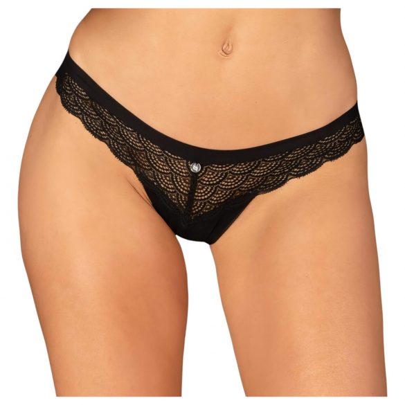 Obsessive Chemeris - Tanga Sexy (Negru)  - XL/XXL