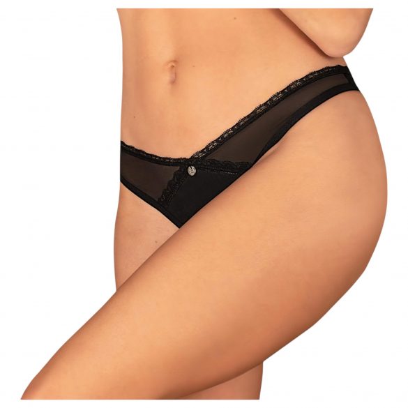 Obsessive Latinesa - tanga deschis (negru)  - M/L