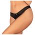 Obsessive Latinesa - tanga deschis (negru)  - XL/XXL