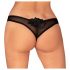 Obsessive Latinesa - tanga deschis (negru)  - XL/XXL