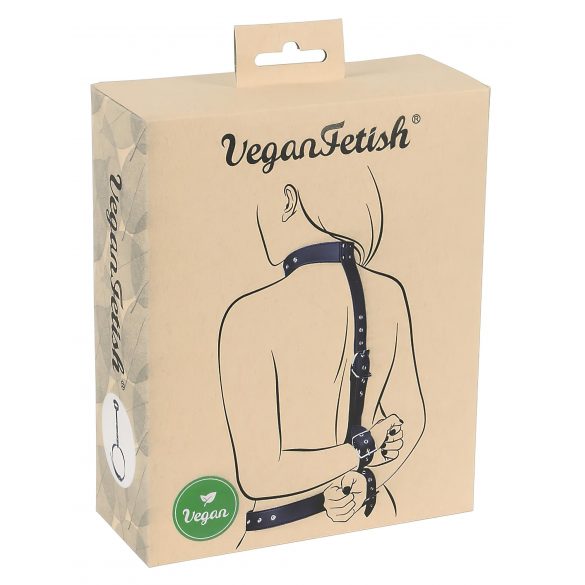 Set de legare a mâinilor Vegan Fetish (negru) 