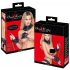 Bad Kitty - set de legături cu volane (4 piese) - negru