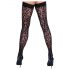 Ciorapi Cottelli - model leopard, negru - 5