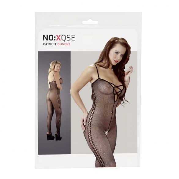 / NO:XQSE - Catsuit cu model lateral - negru