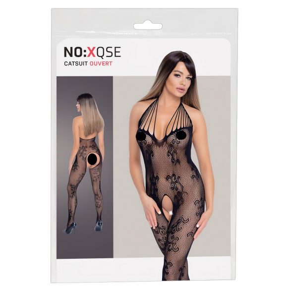 Dres sexy cu model de pisică - negru (S-L) 