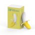 Vibrator banan rezistent la apă, cu acumulator, Lonely (galben-alb) 