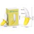 Vibrator banan rezistent la apă, cu acumulator, Lonely (galben-alb) 