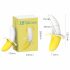 Vibrator banan rezistent la apă, cu acumulator, Lonely (galben-alb) 