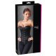 Cottelli - corset brodat pentru petrecere (negru) 