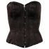 Cottelli - corset brodat pentru petrecere (negru) 