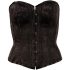 Cottelli - corset brodat pentru petrecere (negru)  - M