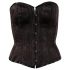 Cottelli - corset brodat pentru petrecere (negru)  - M