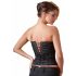 Cottelli - corset brodat pentru petrecere (negru)  - XL