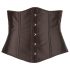 Cottelli Plus Size - corset din satin (negru) 