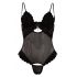 Cottelli - Body din catifea ajustabil (negru)  - 80B/M