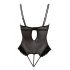 Cottelli - Body din catifea ajustabil (negru)  - 80B/M