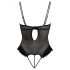 Cottelli - Body din catifea ajustabil (negru)  - 80C/M