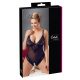 Cottelli Plus Size - body din dantelă (negru) 