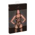 Noir - body transparent floral (negru)