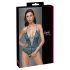 Cottelli - body deschis cu dantelă și corset (verde) - M