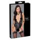 Body dantelat cu guler - Cottelli Bondage (negru) 