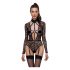 Cottelli - body transparent cu decolteu (negru) 