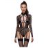 Cottelli - body transparent cu decolteu (negru) 