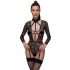 Cottelli - body transparent cu decolteu (negru) 