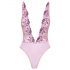 Kissable - body roz cu broderie florală (roz) - L/XL