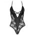 Body petrecere Cottelli - cu model floral (negru) 