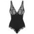 Obsessive Luvae - body cu bust transparent (negru)