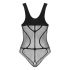 Obsessive B336 - body din plasă transparentă cu deschidere (negru) - S-L 