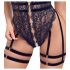 Cottelli - body deschis cu bretele (negru)