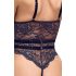 Cottelli - body deschis cu bretele (negru)