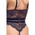 Cottelli - body deschis cu bretele (negru) - M