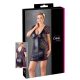 Rochie Cottelli Plus Size - cu fundă, dantelată și combinată (negru) - 2XL