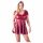 Rochie mini A-line bordo, mărime mare - Cottelli 