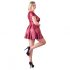 Rochie mini A-line bordo, mărime mare - Cottelli 