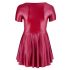 Rochie mini A-line bordo, mărime mare - Cottelli 