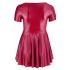 Rochie mini A-line bordo, mărime mare - Cottelli 