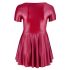 Rochie mini A-line bordo, mărime mare - Cottelli  - 2XL