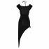 Rochie Cottelli Party - asimetrică cu inel (negru)  - M