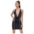 Rochie cu imprimeu de piele de șarpe Cottelli Party (negru)  - M