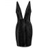 Rochie cu imprimeu de piele de șarpe Cottelli Party (negru)  - M