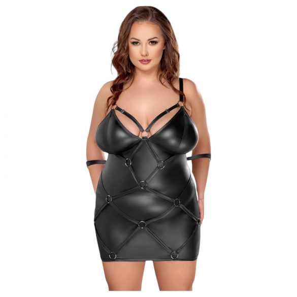 Rochie cu cătușe Cottelli Plus Size (negru) 