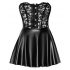 Rochie mini strălucitoare cu dantelă Noir (neagră)  - M