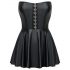 Cottelli - rochie mini lucioasă cu fustă plisată (negru) - M